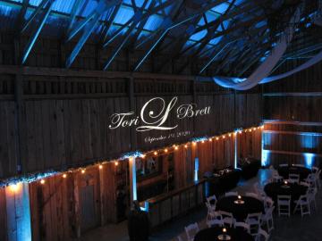 Uplighting and Monogram