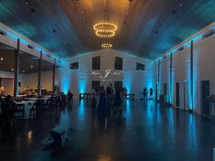 Uplighting, Monogram, Custom Weddings 